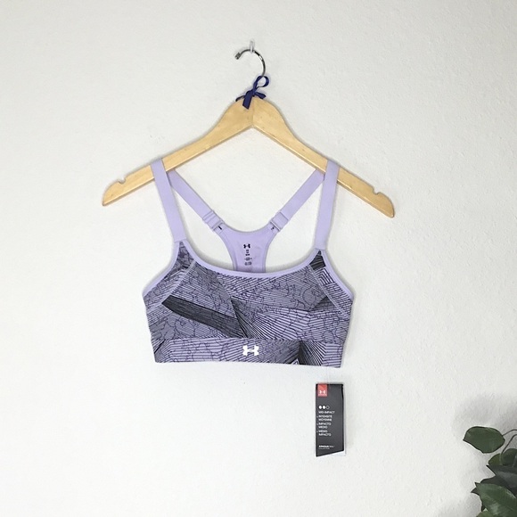 NWT Under Armour Purple Sports Bra - Picture 1 of 7